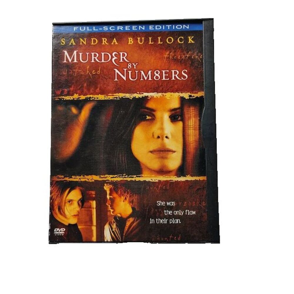 Murder by Numbers DVD Suspense Drama Movie 2002 Sandra Bullock